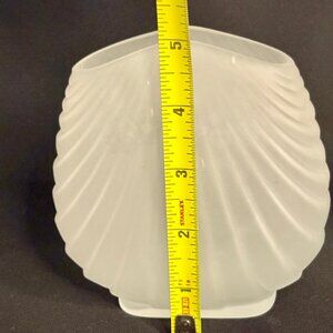 Two’s Company Satin Frosted Handblown Glass Vase | Wavy Art Glass 4.5"x5" Vntg